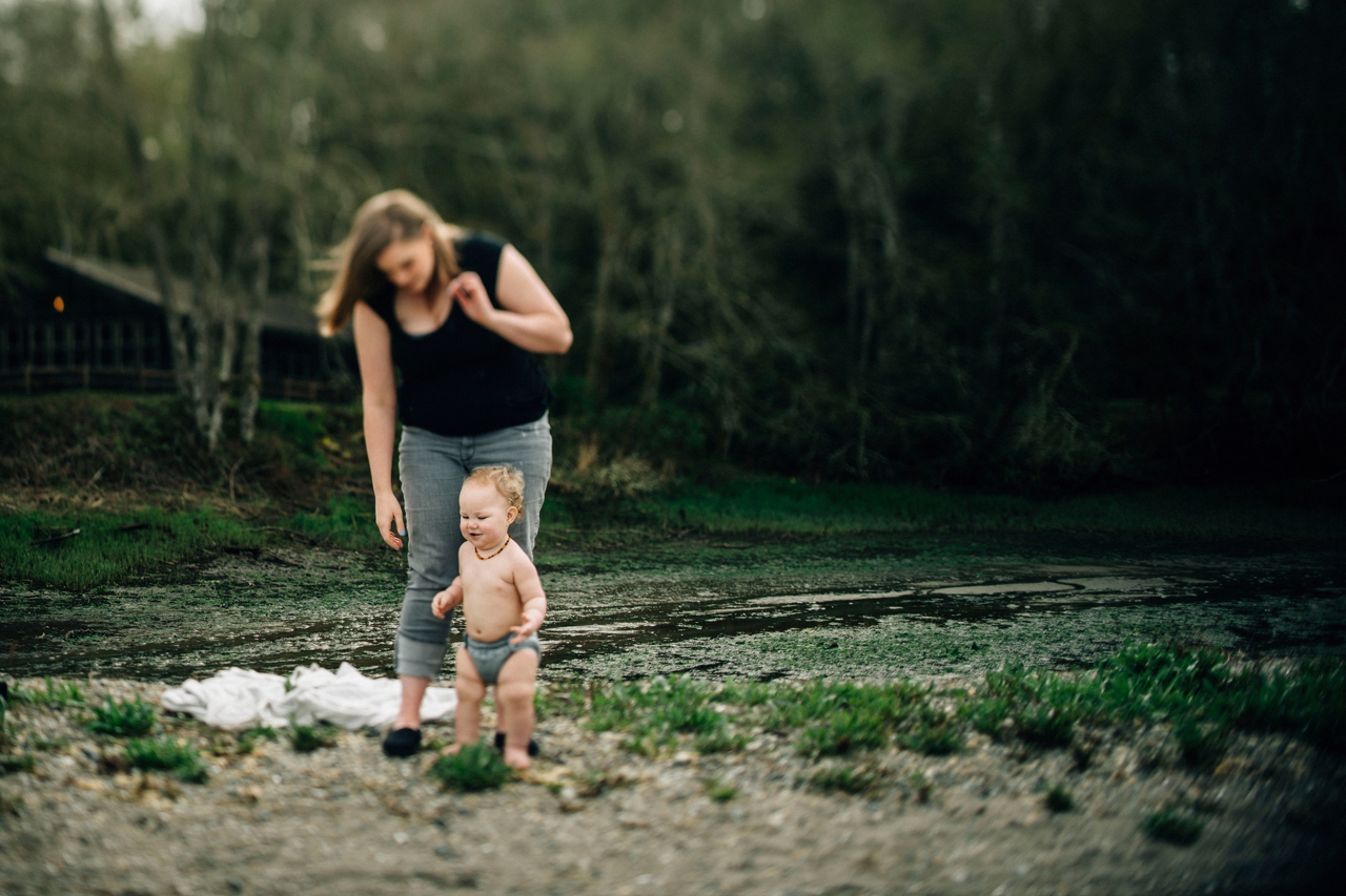 mom also makes her own diapers